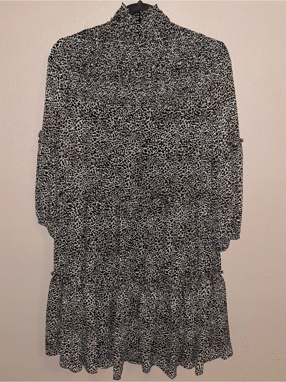 Just...Taylor Black and White Leopard Print Mini Dress - Picture 2 of 4